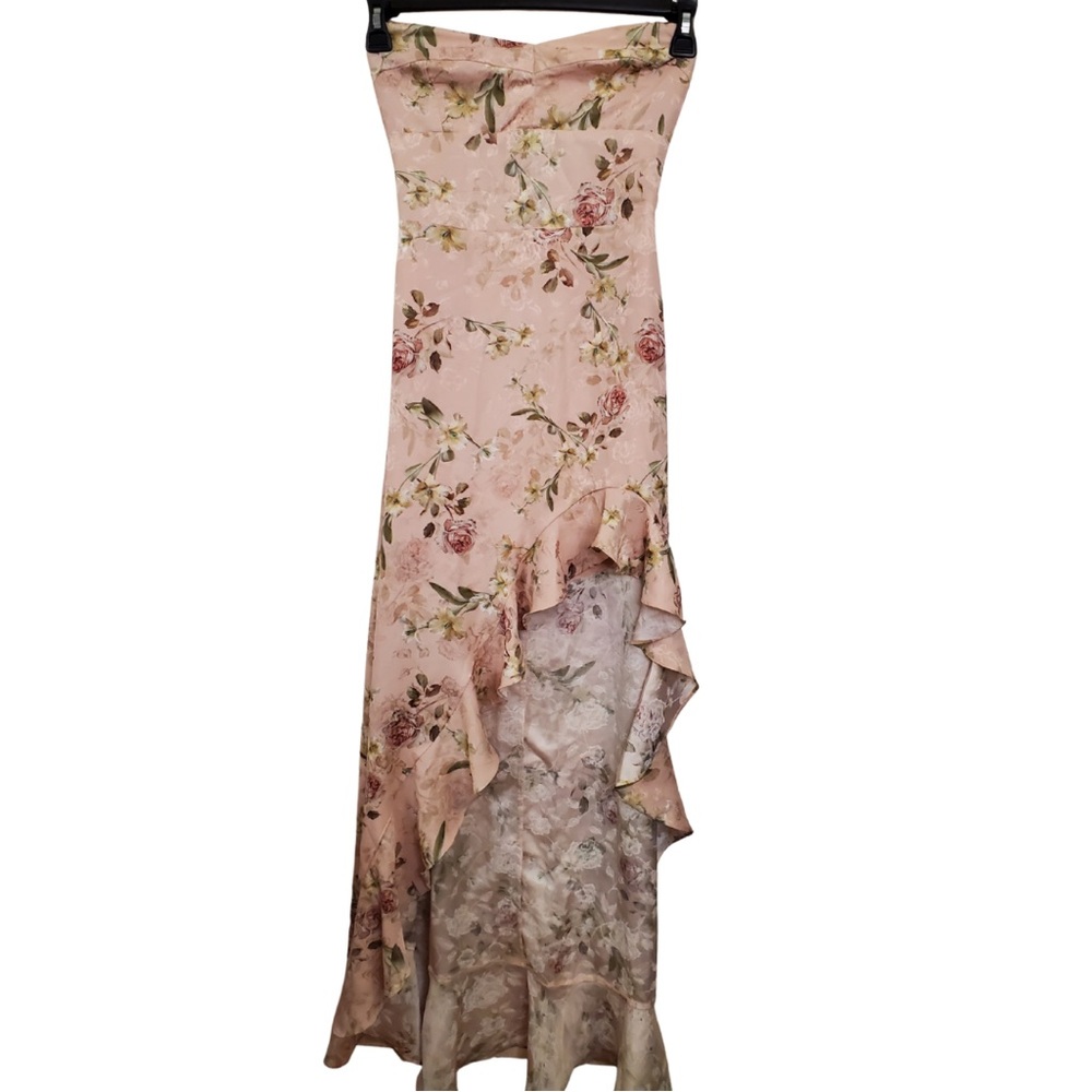 Vici Romantic Floral Cascading Maxi Dress